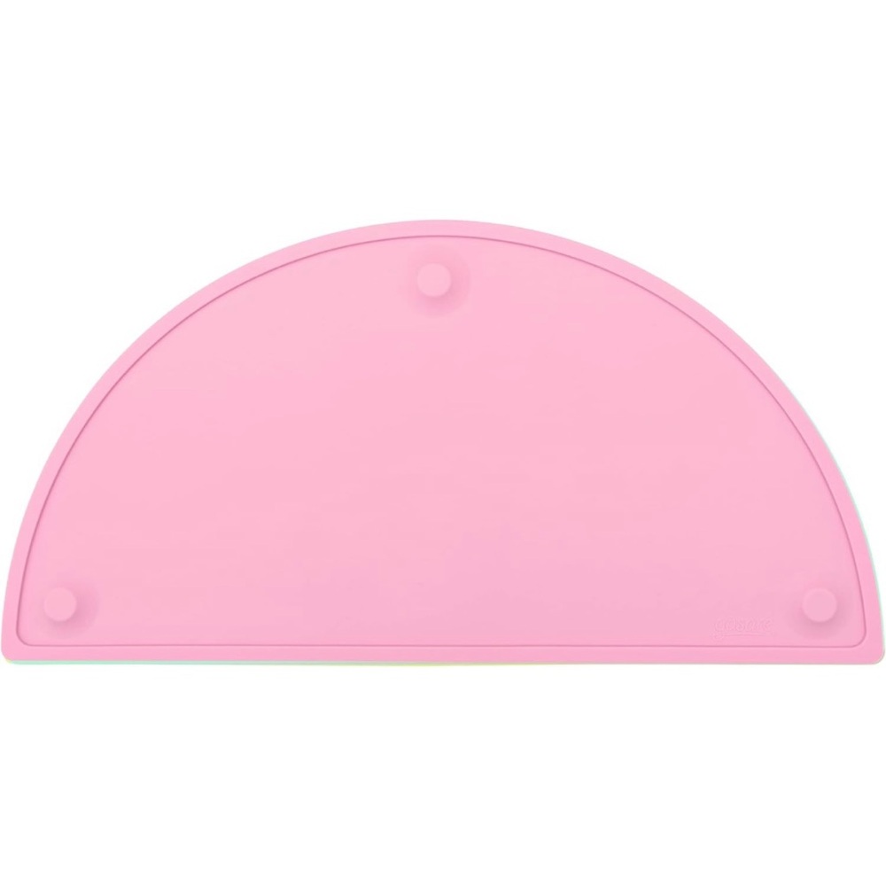 Extra Large 22 x 11 Silicone Suction Cups Placemat Dishwasher Safe Pink Lot of 2